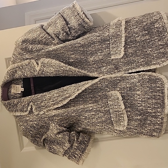 Cinq à Sept Black and White Tweed Blazer- NWOT - Picture 2 of 7